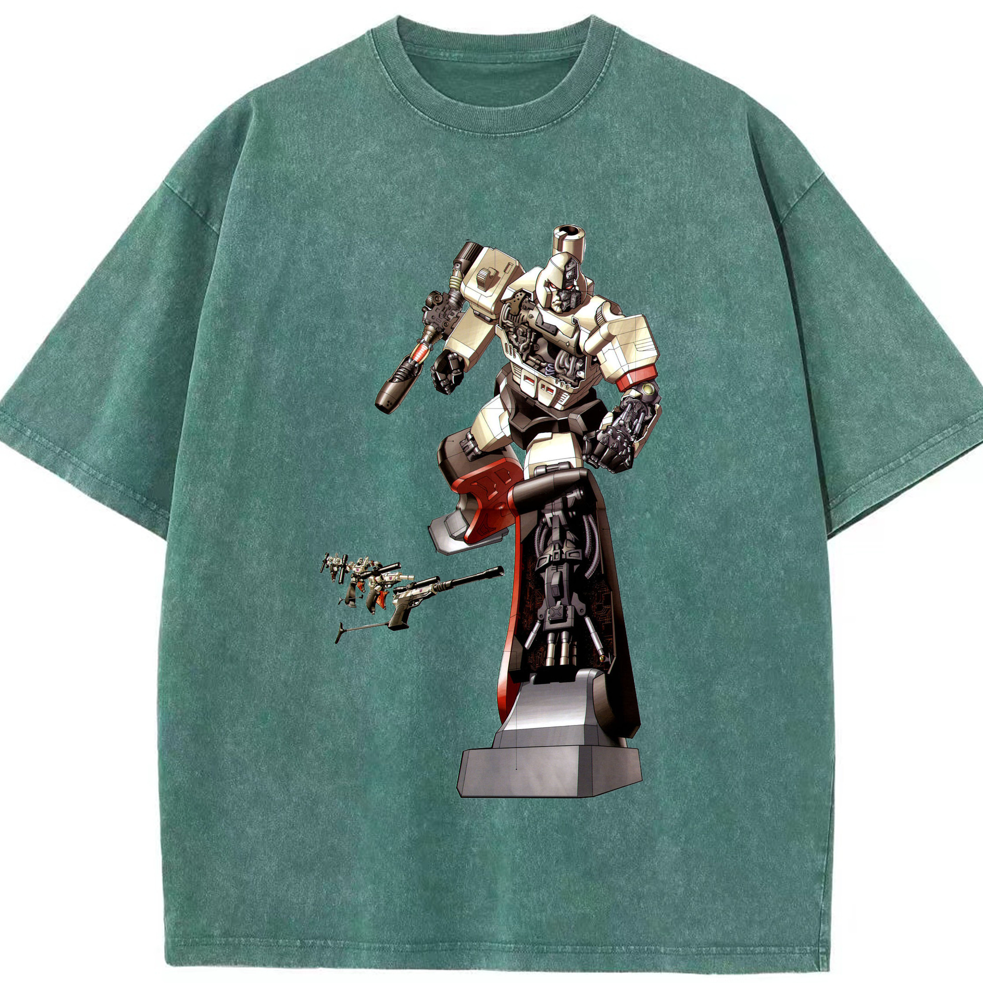 （画像用）  綿100% ヴィンテージ風 半袖Tシャツ（フロントプリント）